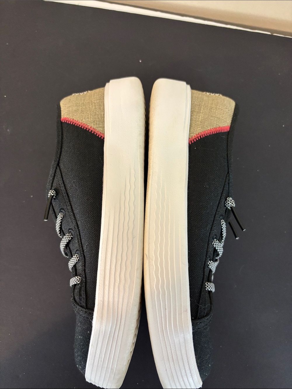 Hey Dude Cody Craft Black and Tan Canvas Slip-on Shoes Size 6 - Picture 10 of 15
